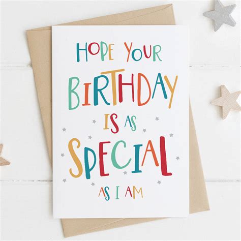 Special Birthday Funny Cheeky Birthday Card By Wink Design