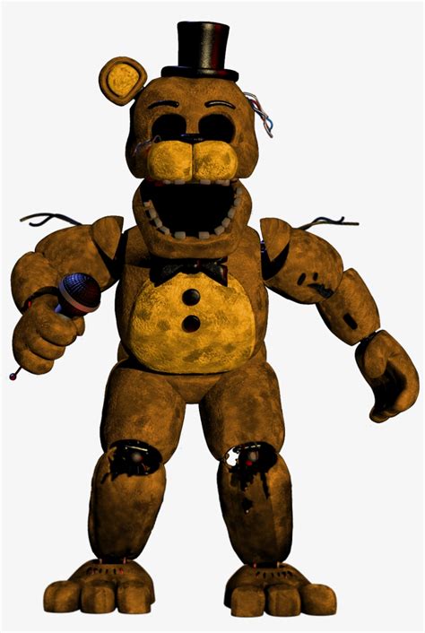 Funtime Withered Golden Freddy Transparent Background Png Clipart
