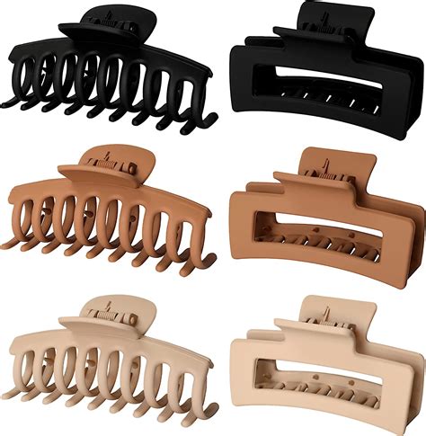 Vsiopy Large Claw Clips For Thick Hair Big Hair Clip For Thin Hair