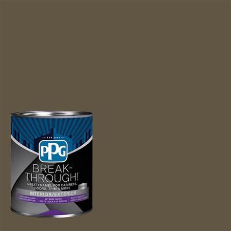 Break Through 1 Qt Ppg1025 7 Coffee Bean Semi Gloss Door Trim