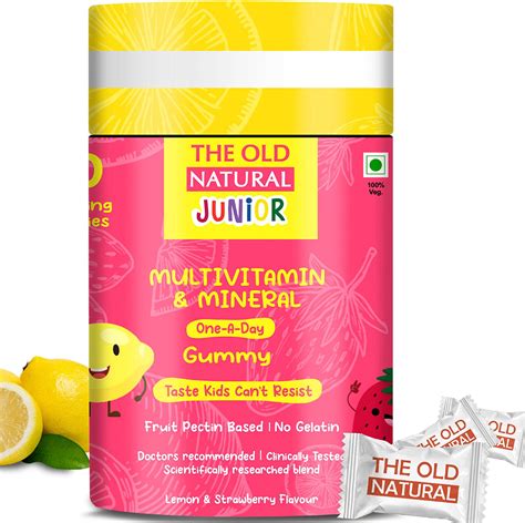 The Old Natural Multivitamin Gummies Fruit Pectin Based Gummies Pack Of
