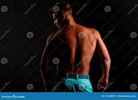 Naked Man Back Nude Male Torso Sexy Muscular Guy Topless Muscular