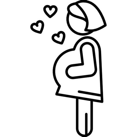 free icon pregnancy with hearts