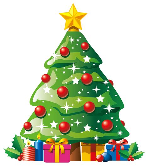 Free Christmas Tree Clip Art Transparent Background Download Free