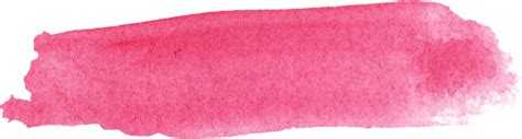 10 Pink Watercolor Brush Stroke Banner Png Transparent