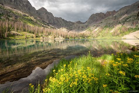 Spotlight Lake Weminuche Wilderness Colorado Mountain Photography