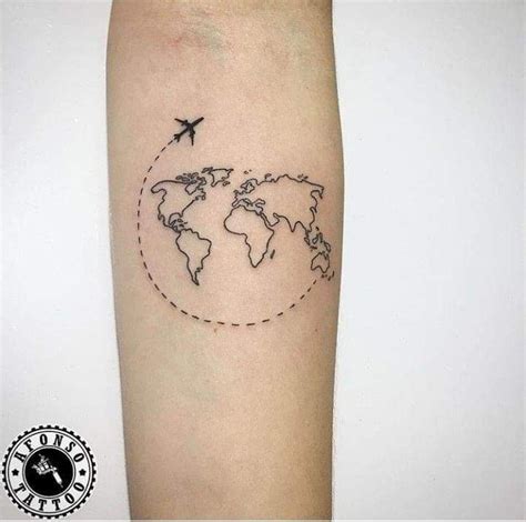 world map temporary tattoo inked by dani ink tattoo t