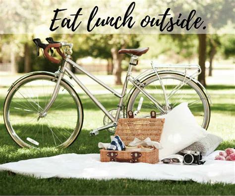 eat lunch outside - Inspired Budget