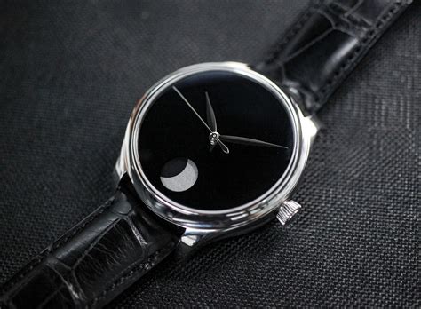 H Moser Introduces A Hyper Accurate Moon Phase Watch With A Vantablack
