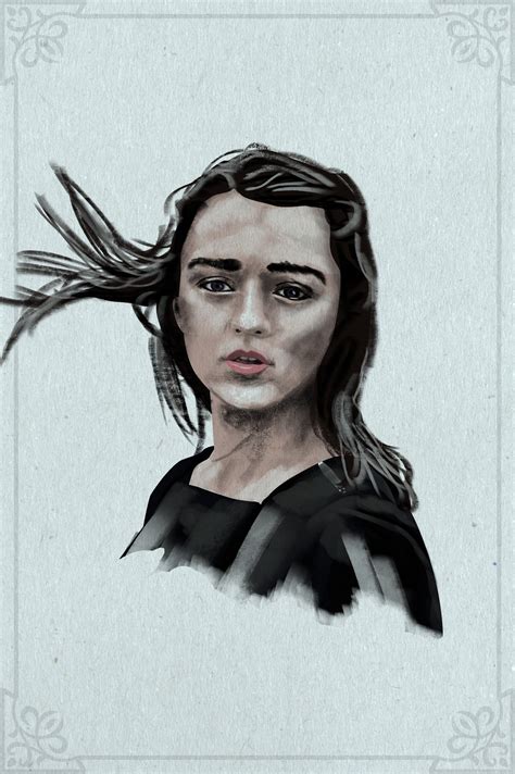 Artstation Arya Stark Illustration