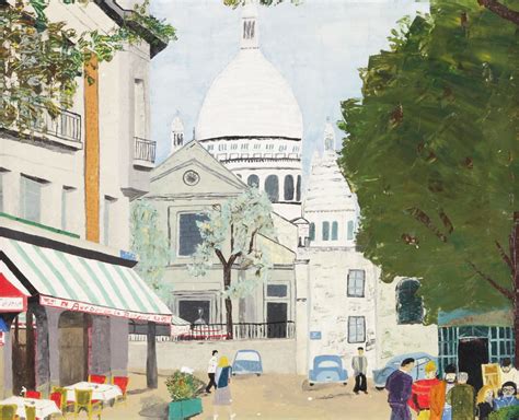 Maurice Utrillo Nachahmer Place Du Tertre — Montmartre