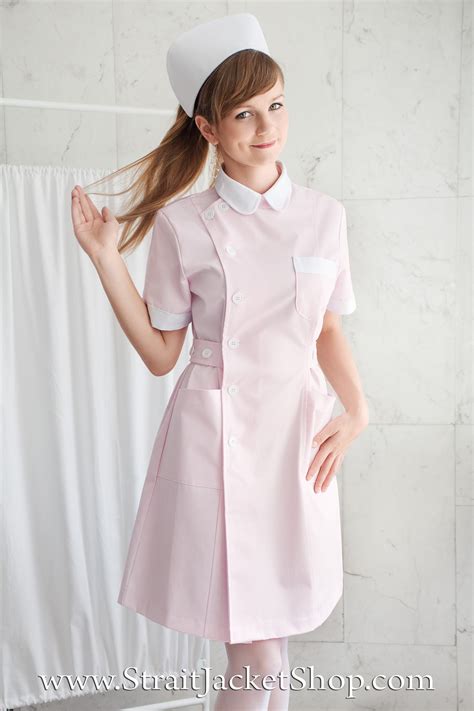 Cute Pink Nurse Uniform High Quality 100 Cotton Abdl Etsy