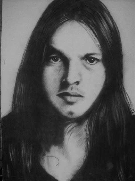 David Gilmour Desenho Carvão Sobre Tela Feito Ao Vivo No Flickr