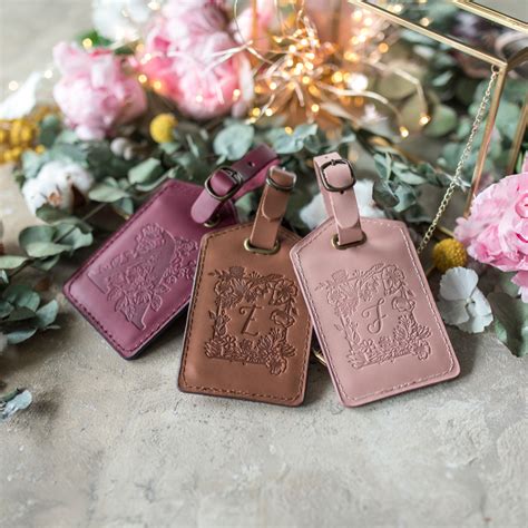 Leather Luggage Tags Personalized Luggage Tags Leather Etsy Luggage