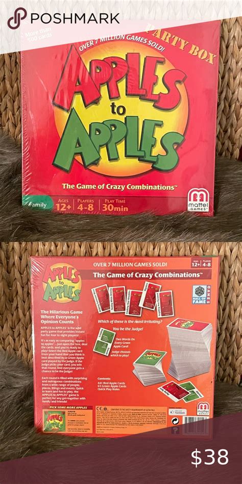 Apples To Apples Party Box Game Mattel N Bgg15 Hall Of Game Texting While Driving Apples To