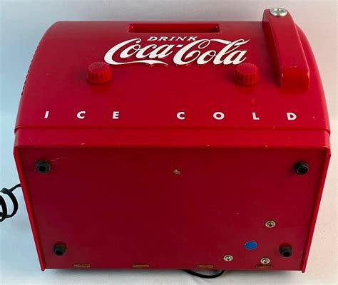 lot 1988 coca cola cooler radio otr 1949 works