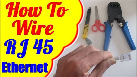 How To Wire RJ45 Cat 5 -5e - 6 ( Ethernet Cable Diagram Color Coding