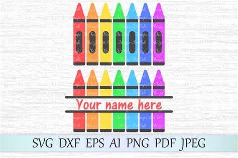 Free Crayon svg, Rainbow crayons SVG, Back to school svg, Crayon