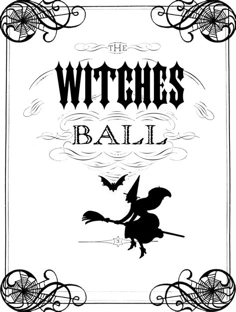 Free printable calendar 2021 i love to have a pretty calendar on my desk! Vintage Halloween Printable - The Witches Ball - The ...