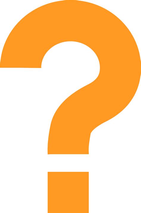 Question Mark Png - Transparent Background Orange Question Mark ...
