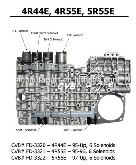 Ford 5r55e 4r44e 4r55e Valve Body W6 Solenoids Updated 95up 40l Read 12895 Picclick