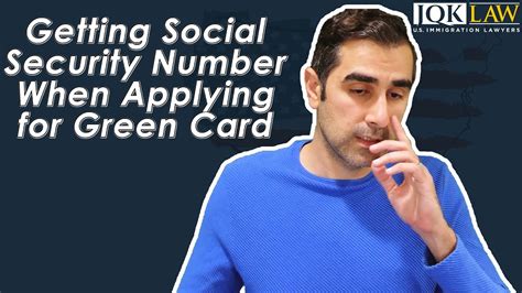 Getting Social Security Number When Applying For Green Card Youtube