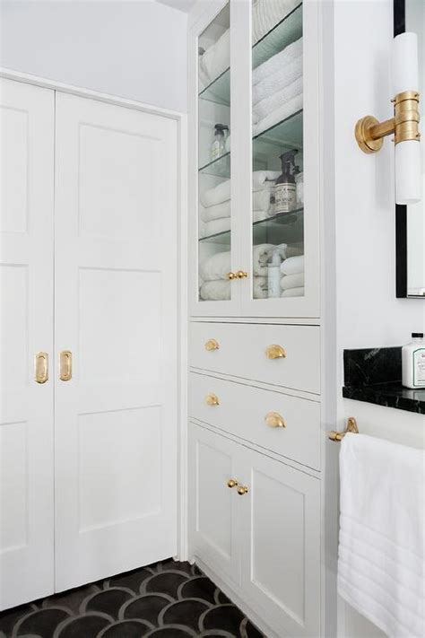 Visit or buy online with wickes! Bathroom Pocket Doors with Brass Hardware - Contemporary ...