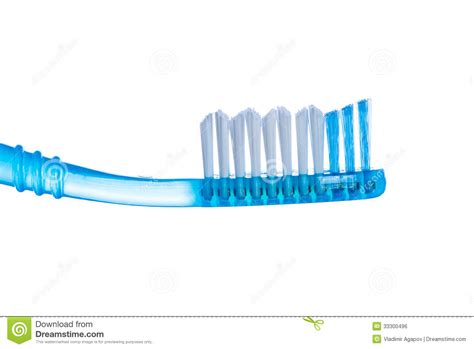 One Toothbrush Over White Background Royalty Free Stock