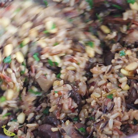 Instant Pot Wild Rice Pilaf With Mushrooms Sweet Peas And Saffron