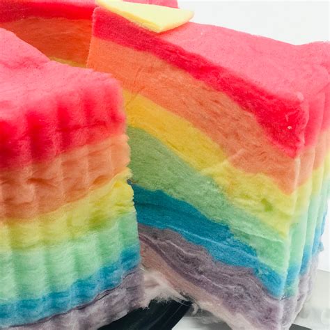 Rainbow Cotton Candy Cakes Candy With A Twist