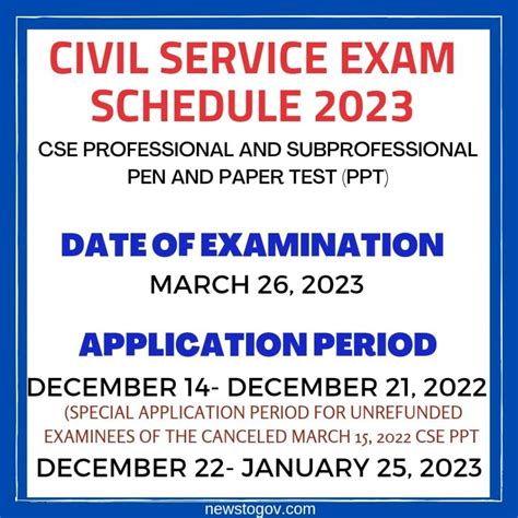 Civil Service Csc Exam Schedule Requirements Newstogov