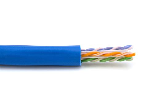 Cat6a Bulk Network Cable Solid Plenum Blue 1000 Ft At Cables N More