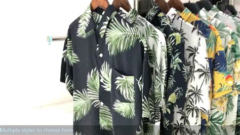 Short Sleeve Aloha Printing Beach Party Wear Mens Dress Hawaiian Shirts