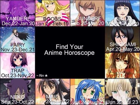 Find Your Anime Horoscope ヽ≧ω≦ﾉ（ω） Anime Amino