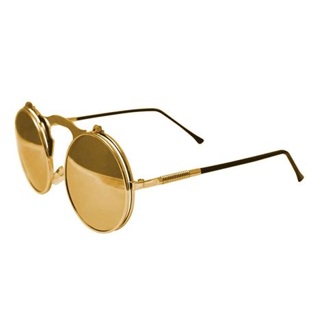 Gold Mirrored Sunglasses