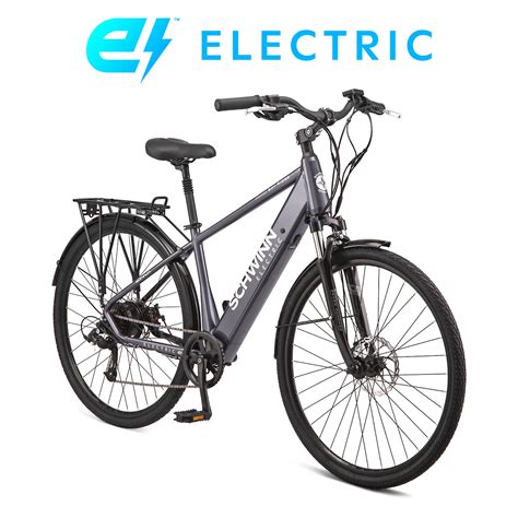 Schwinn 700c Bay Ridge Unisex Hybrid Electric Bike Throttle Gray 7