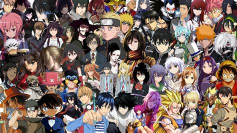 Collage De Anime Anime Collage Wallpaper 1920x1080 Wallpapertip