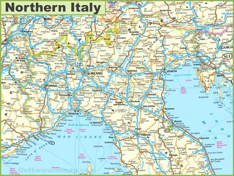 Map Of Northern Italy