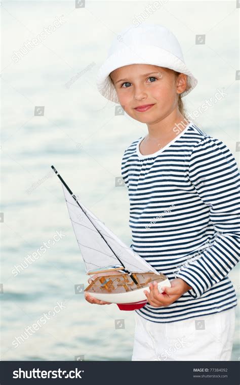 Summer Vacation Little Girl Yacht Model Stock Photo 77384092 Shutterstock