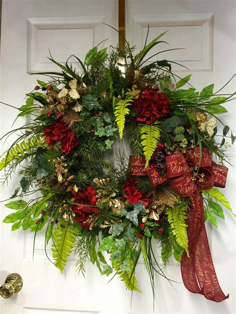 Traditional Christmas Wreath Nature Inspired Christmas Wreathrustic