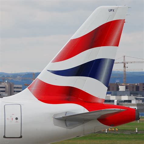 British Airways Airbus A319 131 G Eupx 23037 Tail Fin Of Flickr