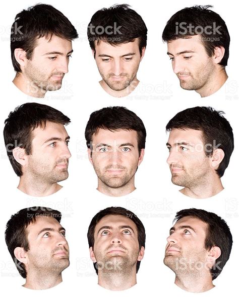 Short Hair Man Face Collection From Various Views Picture Id157475658