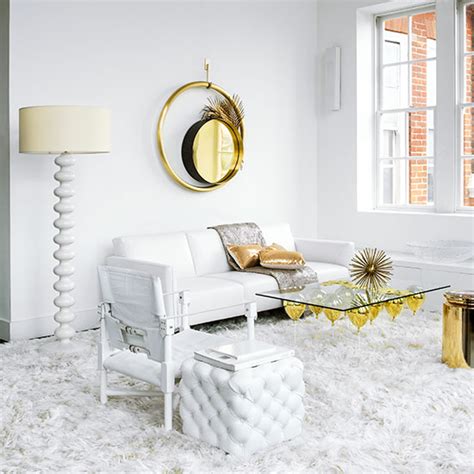 White And Gold Living Room Decorating Ideal Home