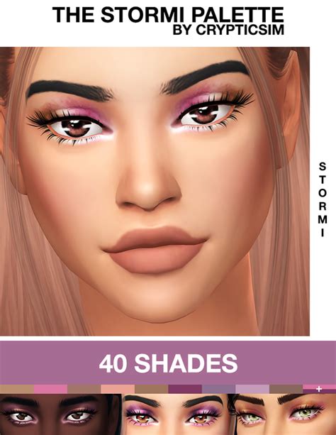 The Stormi Palette Crypticsim On Patreon In 2020 Sims 4 Cc Makeup