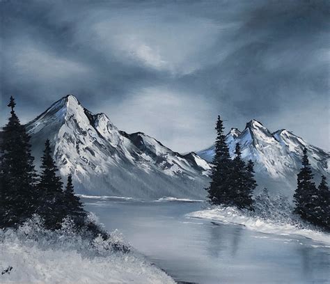Snowy Mountains Daniella Gallistl Art