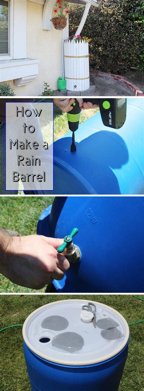 Make sure you have a good, sturdy. How to Construct Rain Barrels | eHow | Rain barrel, Diy ...