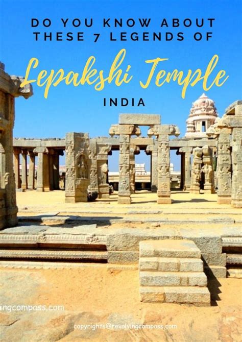 7 Wonders Of Lepakshi Temple The Land Of Legends The Revolving Compass