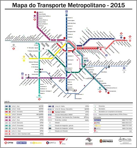 Emtu Mapas Trolebus Trens e Metrô SP CPTMMinuto Ligado