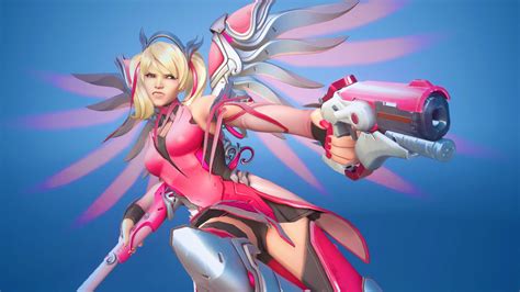 Pink Mercy With Overwatch Graphics Overwatch