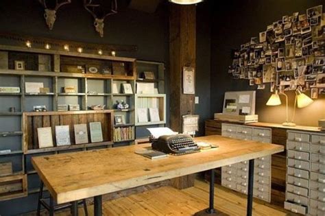 20 Awesome Rustic Style Home Office Designs Ideas Homedesignupdate